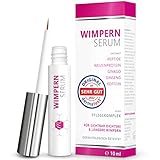 Der Testsieger 2022: 10ml Wimpernserum ohne Hormone - mit Hyaluron, Kollagen, Peptiden, Weizenprotein– Wimpernserum hormonfrei für die Wimpernpflege und lange Wimpern + Aloe-Vera, Ginseng, Ginkg