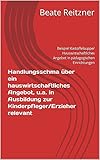 Handlungsschma über ein hauswirtschaftliches Angebot, u.a. in Ausbildung zur Kinderpfleger/Erzieher relevant: Beispiel Kartoffelsuppe/ Hauswirtschaftliches Angebot in pädagogischen Einrichtung
