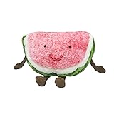 47-B Nette Wassermelone Erdbeer-Frucht-Styling-Plüsch-Spielzeug, Auto-Sofakissen, Mädchen Geburtstagsgeschenk, (Color : Red-A, Size : 20cm)