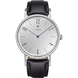 Junkers Dessau Analog Quarz Uhr Lederarmband Saphirglas Ziffern Silber 9.16.01.03