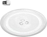 Mikrowellenteller Drehscheibe, Drehteller FüR Mikrowelle 24,5 cm, Mikrowelle Drehteller, Teller Glasplatte Glasdrehteller, Glasplatte Teller Rund Mikrowelle, Universal Mikrowelle D