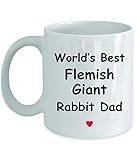 Geschenk für flämische riesenkaninchen papa - weltbeste - spaß neuheit geschenkidee kaffee teetasse lustige geschenke geburtstag weihnachten jubiläum danke anerkennung 11oz white mug