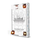 artboxONE Adventskalender mit Pralinen von Ferrero Darmstadt Skyline line Art Circle Adventskalender S