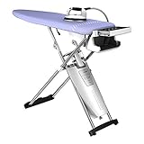 Laurastar S Xtra, Hygienische Dampf, Eliminiert 99,9% der Bakterien & Viren, Professionelles Bügeleisen, Aktivbügeltisch, Alu-3D Activsohle, Rollenpaare, Abnehmbarer Wassertank