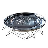 4 Slice Camp Herd Toaster, Edelstahl Faltende Toaster Rack, Outdoor Portable Toast Brot Tablett für BBQ Party Wandern Camping Angeln Picknick