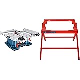 Bosch Professional Tischkreissäge GTS 10 XC (2.100 Watt, Sägeblatt-Ø: 254 mm, Sägeblattbohr-Ø: 30 mm, im Karton) & Transport- und Arbeitstisch GTA 6000 (750 mm, Länge, passend für GTS 10 XC)