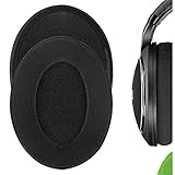 Geekria Comfort Velours Ersatz-Ohrpolster für Sennheiser HD598, HD598SE, HD598CS, HD598SR, HD595 Kopfhörer Ohrpolster, Reparaturteile (schwarz)