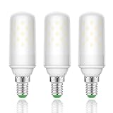 LOHAS 9Watt E14 LED Kerze Lampen, 1000lm, 80Watt Glühlampe äquivalent, Warmweiß 2700K, Nicht Dimmbar, Kleine Edison Schraube Kerze Glühbirnen, 220-240V AC, 3er Pack