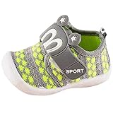 Dorical Unisex Baby Quietsche Schuhe Hasenohren Squeaky Krabbelschuhe für Jungen und Mädchen, Cartoon Anti-Rutsch-Schuhe Soft Sole Lauflernschuhe Sneakers Größe 6-36 Monate (20 EU, Grün)