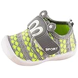 Dorical Unisex Baby Quietsche Schuhe Hasenohren Squeaky Krabbelschuhe für Jungen und Mädchen, Cartoon Anti-Rutsch-Schuhe Soft Sole Lauflernschuhe Sneakers Größe 6-36 Monate (16 EU, Grün)