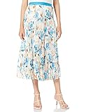 Herrlicher Damen Ania Skirt Satin Print Rock, Multicolor 405, S