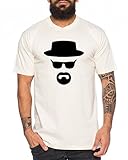 Heisenberg Herren T-Shirt Hermanos Bad Mr White Breaking, Farbe:Natur;Größe:XXL