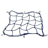 Dehnbares Cargo-Netz 40x40cm Stretch-Fracht-Gepäck-Taschen-Mesh-Gürtel mit 6 Haken für das hintere Motorrad und Fahrradkorb Motorradhelm Netz (Color : Blue 40X40cm)