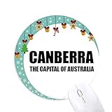 Canberra Die Hauptstadt Australiens Mouse Pad Jingling Bell Round Rubber M