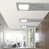 LED Unterbauleuchte Küchenleuchte Aluminium 3er Set á 4W 300 Lumen warmweiß Dimmbar IP20 Lampe Küchenunterb