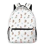 Lässiger Rucksack,Hula Mädchen Frauen in einem Badeanzug Schwimmen Surfen Tanzen Sommer,Business Laptop Rucksack Schultasche,Wanderreise Tagesrucksack für Herren,Damen,Teenag