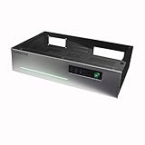 Nanoxia 600066520 Project S Mini - Mini-ITX HTPC-Gehäuse, Deckel aus gehärtetem Glas, 2X USB 3.0, 1 x USB 3.1 Typ C, Silb