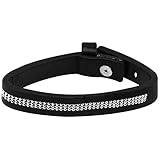 com-four® Rocker Armband in Lederoptik, Biker Punk Steampunk Armband aus Kunstleder, besetzt, 20cm (01 Stück - Armband)