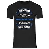 wowshirt Herren T-Shirt Fußball Trikot Hoffenheimer Hoffenheim, Größe:L, Farbe:Black