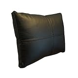 Quattro Meble Echt Lederkissen Schwarz Sofa Deko Kissen Echtleder Rückenkissen Rindsleder Leder Modell P&Z4el (40 x 50 cm)