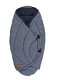 Kaiser 6536872 All Season Einschlagdecke'Carl Melange', blau, navy melang