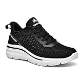 Kaopabolo Turnschuhe Damen Atmungsaktiv Leichtgewichts Laufschuhe Damen Sneaker Damen Sportschuhe Fitness Trainer für Outdoor Fitness Gym Schwarz 37