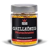 Dip-Mischung Aglio Speciale: GRILLKÖNIG und Ihr Wunschname auf dem Etik