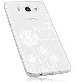 mumbi Hülle kompatibel mit Samsung Galaxy J5 2016 Handy Case Handyhülle mit Motiv Pusteblume, transp