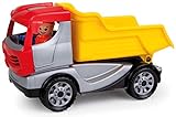 Lena 01620 - Truckies Kipper, stabiles Baustellen Fahrzeug ca. 22 cm, kleines Spielfahrzeug LKW Muldenkipper für Kinder ab 2 Jahre, robuster Kipplaster für Sandkasten, S