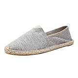 DOOXI Unisex-Erwachsene Liebhaber Freizeit Loafers Comfort Espadrilles Mode Slip on Flach Freizeitschuhe 36(23cm)