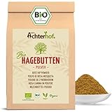 Bio Hagebuttenpulver 1Kg | ganze Hagebutte gemahlen | 100% ECHTES Bio Hagebutten Pulver in Rohk