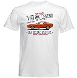 Teesandgines Herren T-Shirt Alfa Romeo Montreal, Weiß Gr. M, weiß