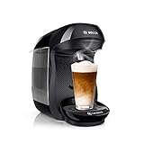 Tassimo Happy Kapselmaschine TAS1002 Kaffeemaschine by Bosch, über 70 Getränke, vollautomatisch, geeignet für alle Tassen, platzsparend, 1400 W, schwarz/