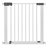 Safety 1st Quick Close Plus Treppenschutzgitter, extra sicheres Metall, Türschutzgitter zum Klemmen, weiß, bis 136 cm verlängerb