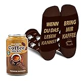 Lustige Kaffee Socken Herren Jungen Damen- Wenn Du Das Lesen Kannst Bring Mir Kaffee Geschenke Bunte Lustig Männer Witzige Coole Bedrucken Verrückte - Geschenkideen Weihnachten Geburtstagsgeschenk