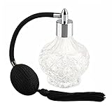 S/J Parfum Zerstäuber | Parfum Flakon | Parfümzerstäuber | Parfüm Sprühflasche Glas | 80ml Glaszerstäuber Mit Ballpumpe, Geeignet Für Wiederverpackung Von Parfüms, Emulsion, Ätherischem Ö
