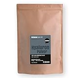 Wohltuer Premium Hyaluron Pulver 10g - Reine Hyaluronsäure Pulver hochdosiert, Hyaluron niedermolekular, pur & vegan - Für Hyaluron Kosmetik Serum, Gesichtscreme & Nahrungsergänzung