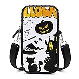 hololo kleine Messenger-Handytasche, Mini-Umhängetasche, Geldbörse, Kartenetui Halloween G