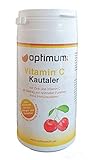 Optimum24| Vitamin C Kautaler aus der Acerolakirsche | Ohne künstliches Aroma mit Zink