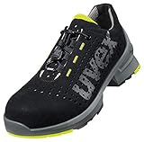 Uvex 1 Arbeitsschuhe - Sicherheitsschuhe S1 SRC ESD - Lime-Schwarz, Größe:38