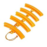 Keenso 5 Stück Auto Reifen Felgenschützer, Motorrad Felgenschoner Reifenmontiermaschine Reifenmontiermaschine Schutzbefestigung Reifen Felgenabdeckung Auto Radwechsel Edge Savers Tool(Orange)