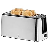 WMF Bueno Pro Toaster Langschlitz mit Brötchenaufsatz, 4 Scheiben, XXL Toast, Aufknusper-Funktion, 6 Bräunungsstufen, 1550W, T