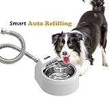 Automatischer Outdoor Hund Wasserbrunnen für Haustiere, Auto Nachfüllen Hund Wassernapf Spender Hund Sprinkler ohne Treten (XL)