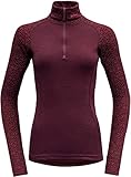 Devold Duo Active Zip Neck Shirt Damen rot Größe S 2021 Unterw