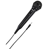 Hama 46020 Dynamisches Mikrofon DM 20 mit Nierencharakteristik, Kabellänge 2,5m, schw