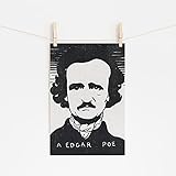 // TPCK // Felix Vallotton - Portrait von Edgar Allan Poe Woodcut (1894) Foto Poster Gemälde Kunstdruck - Größe: 30 x 20