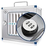 Arbeitszimmer Schlüsselkästen Konferenz-Aufbewahrungsschrank Tragbare Edelstahl-Handy-Aufbewahrungsbox Transparentes Schloss Schülerklasse (Color : A, Size : 24)