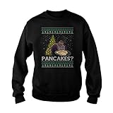 Uzubunki Pancakes Ugly Dave Chappelle Christmas T-Shirt, Sweatshirt Schwarz, S