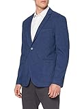 TOM TAILOR Herren Dobby 1020228 Fein strukturiertes Sakko, 24123 - Blazer Structure Blue, 56 EU