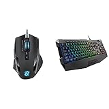 Sharkoon Skiller SGM1 Gaming Maus mit Makrotasten (10800 DPI, 12 Tasten, Weight-Tuning-System und Software) schwarz & Skiller SGK4 Gaming Keyboard RGB, N-Key-Rollover (Deutsches Tastaturlayout)